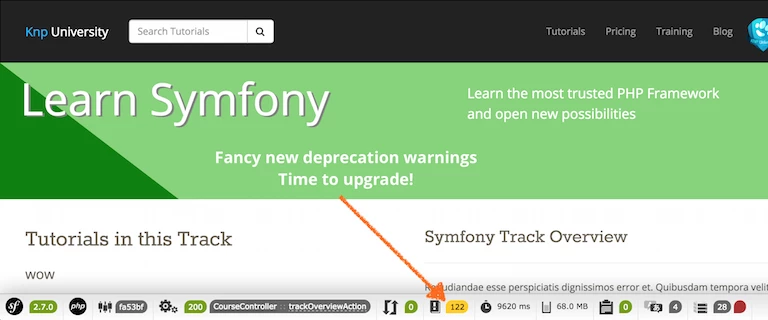 How we Upgraded to Symfony 2.7 (+ deprecation notices) image